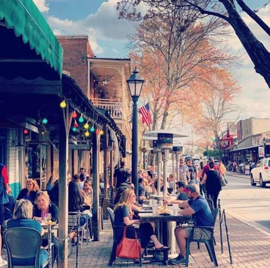 Post image for Historic Downtown Roswell GA Freestanding Restaurant & Bar for Sale w/Outdoor Seating – Great Lease – Mint Condition – Hot Location